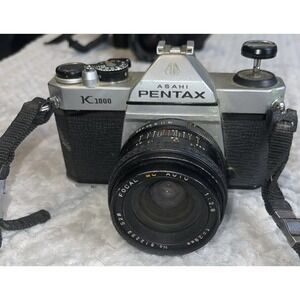 VTG Pentax K1000 35mm SLR Film Camera With 28mm Lens